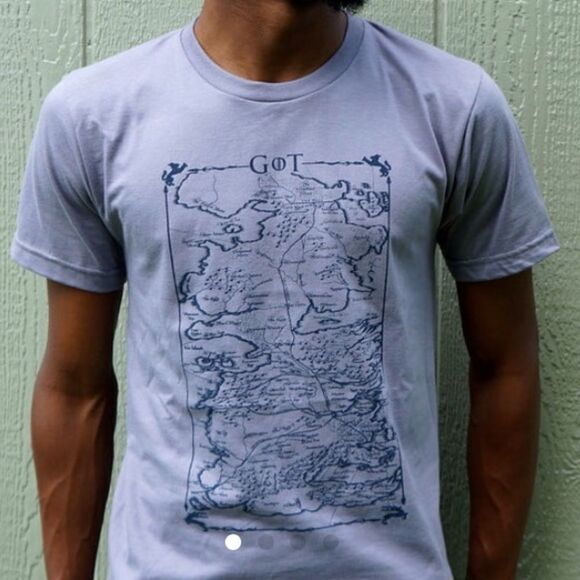 Game of Thrones Map Unisex Shirt - Picture 1 of 3
